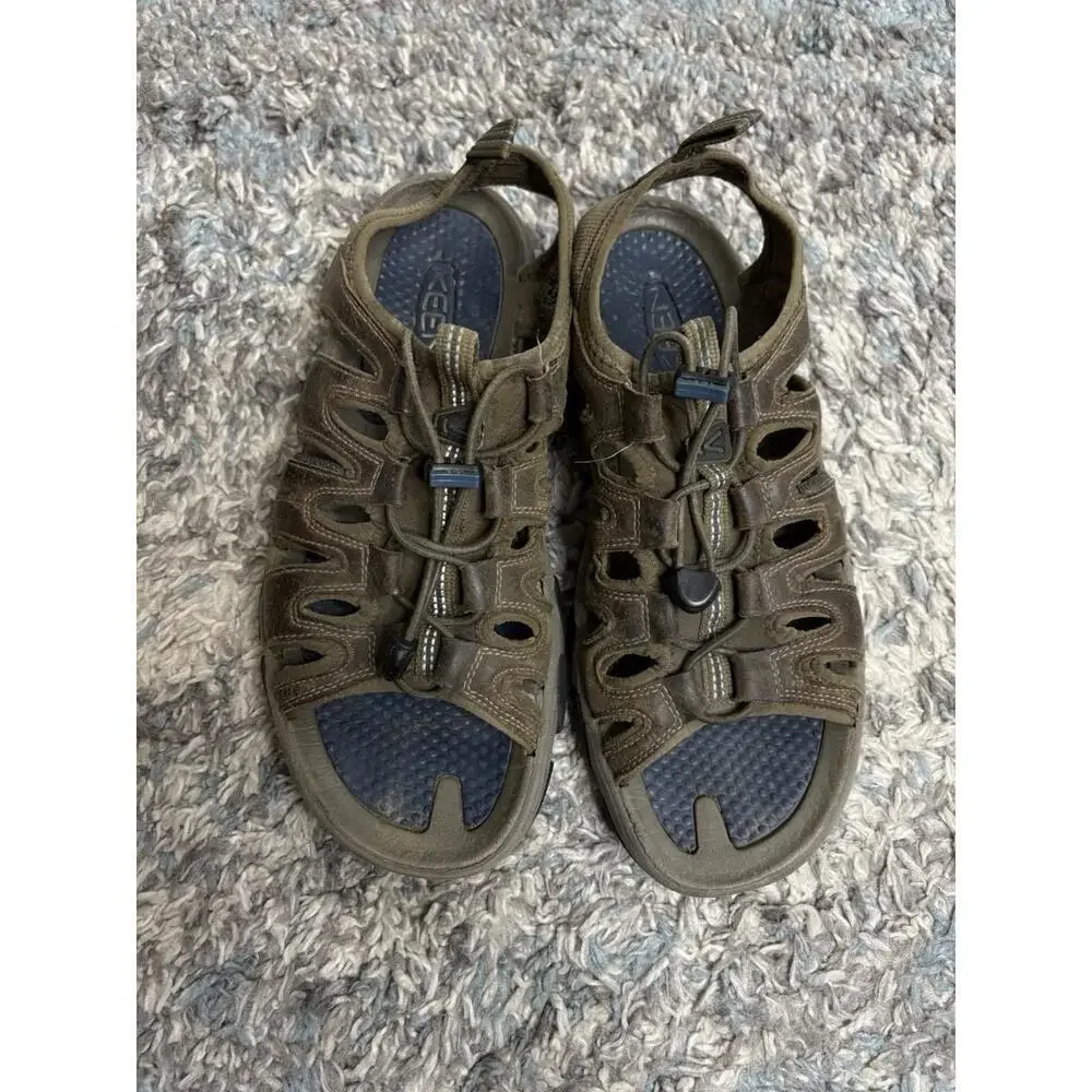 Keen Shoes Mens 10 Newport H2 Open Toe Daytone Sandals Leather Caged Toggle